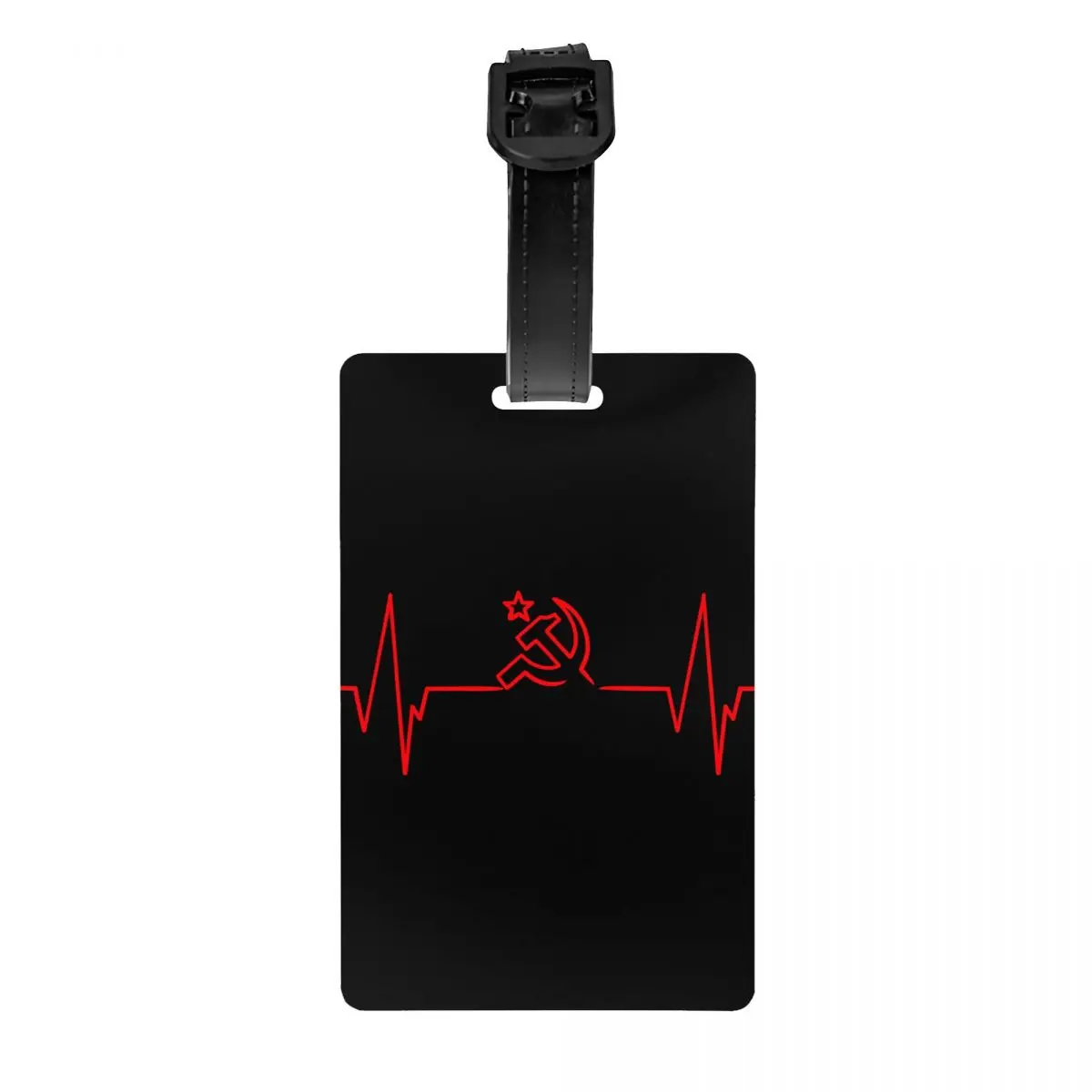 Heartbeat Rossia Russia CCCP Luggage Tag USSR Travel Bag Suitcase Privacy Cover ID Label