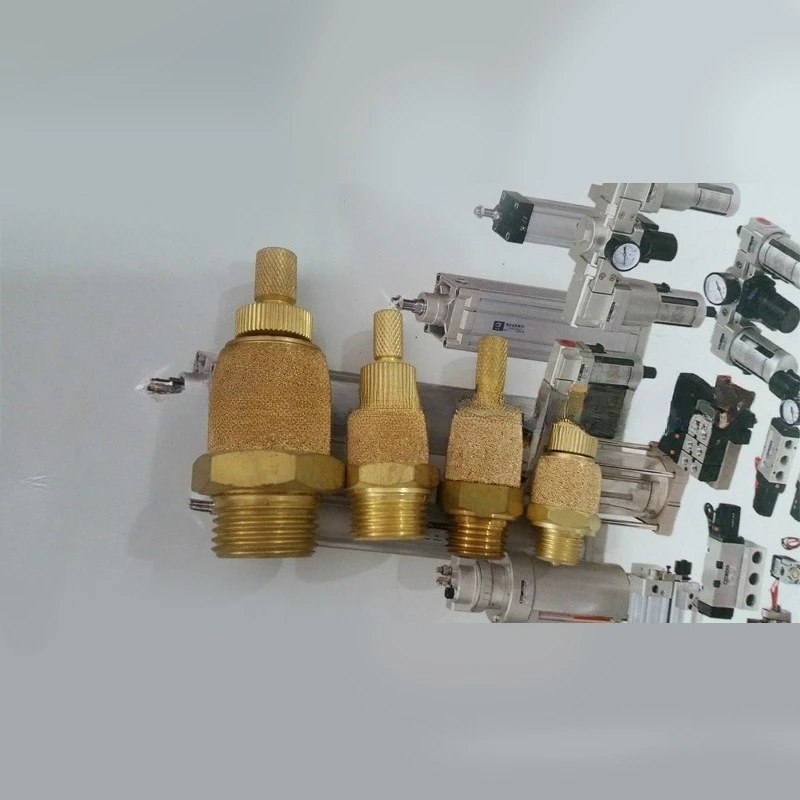 Pneumatic component silencing exhaust throttle valve series, pneumatic component industrial machinery parts