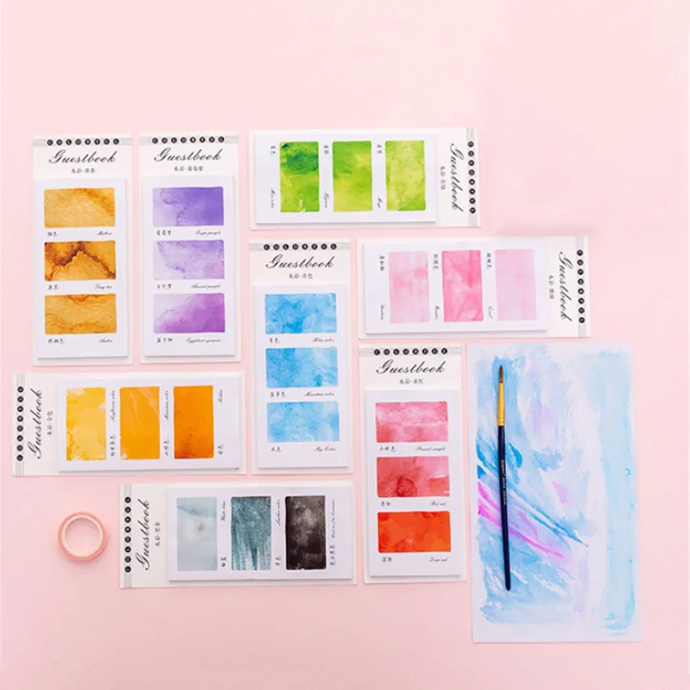 Gradient Color Sticky Notes Self-adhesive Sticky Notes Kawaii DIY Hand Account Scrapbook Decoration Material Learning Stationery