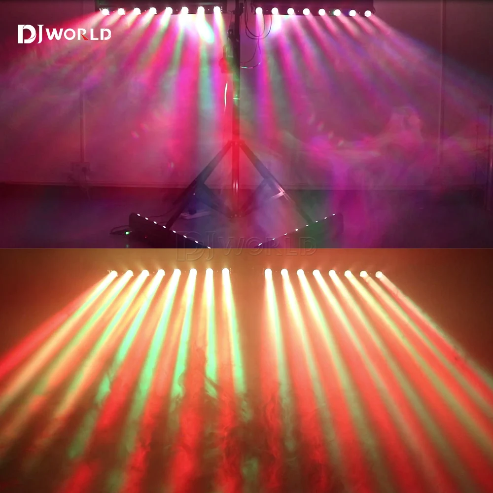 8X12W RGBW 4IN1 LED With 10/38 DMX Beam Moving Head Light LED Bar Dj Lights Best For DJ Disco Birthday Party Dance Floor Wedding