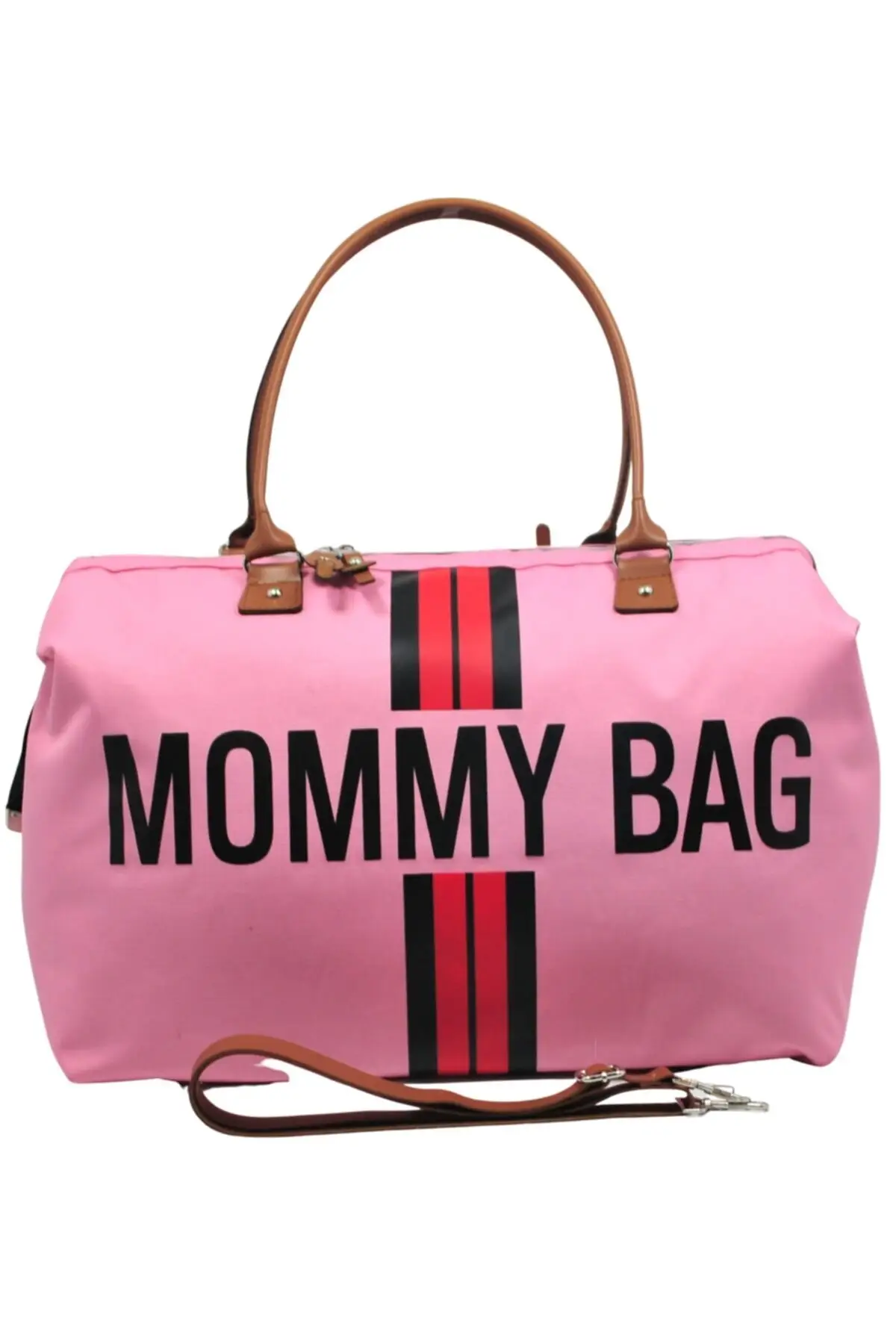 DOLBOVI Mommy Bag design striped 3 pcs Set pink Baby mother Baby care and women Bag Hospital Bag