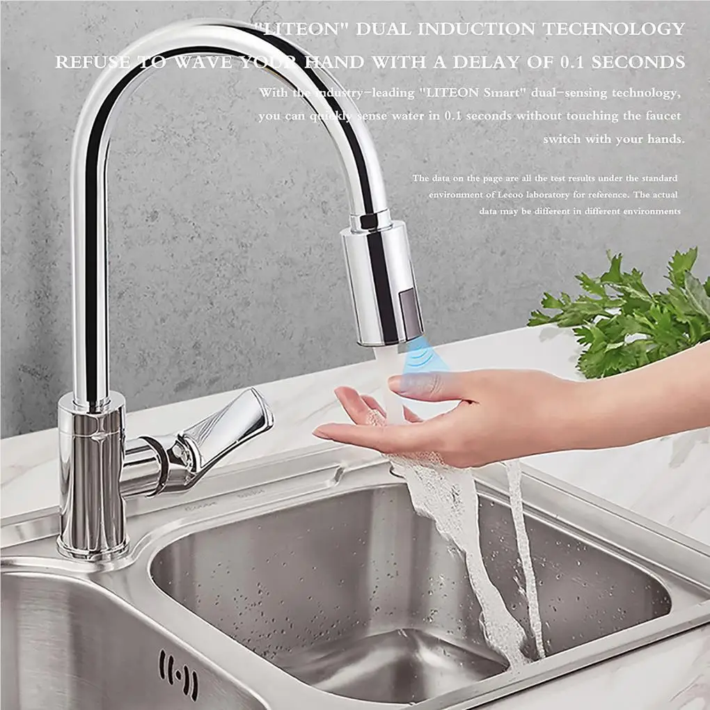 Sensor inteligente de grifo con ahorro de agua, adaptador de grifo con Sensor infrarrojo sin contacto, M22-M24 cargado por USB para baño y cocina