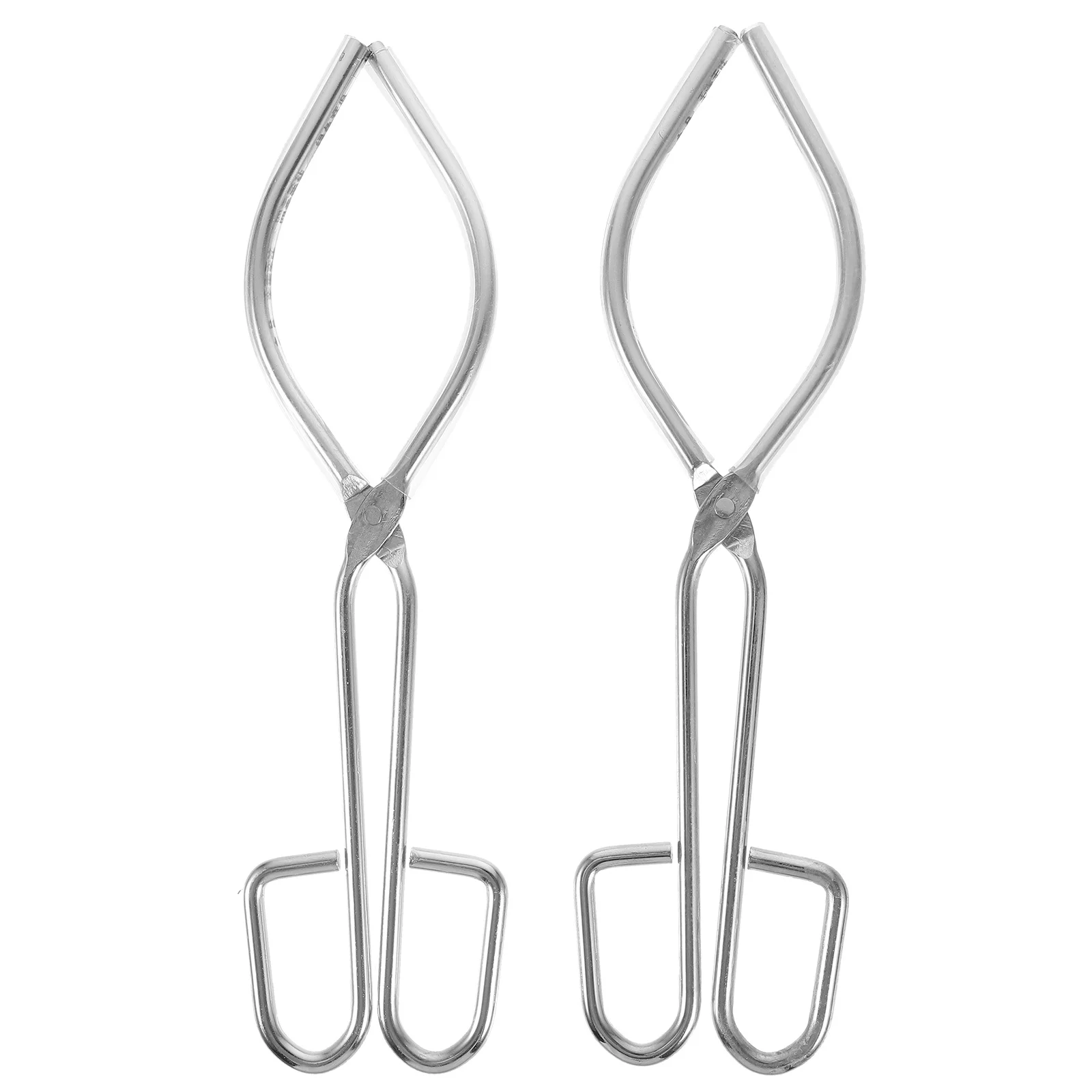 

2Pcs Beaker Clamp Metal Durable Non-Slip Rubber Grip Crucible Flask Beaker Lab Tool School Accessory Accessory