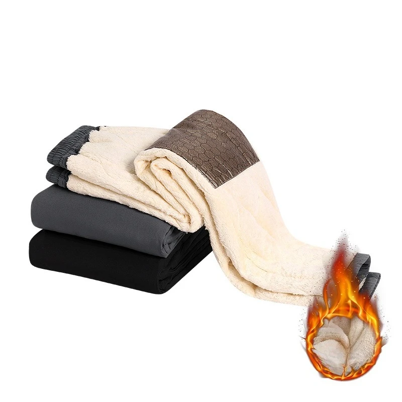 

2025 зимние мужские спортивные штаны, толстые теплые свободные джоггеры на флисовой подкладке, спортивная одежда с карманами на молнии, повседневные спортивные штаны для бега на открытом воздухе