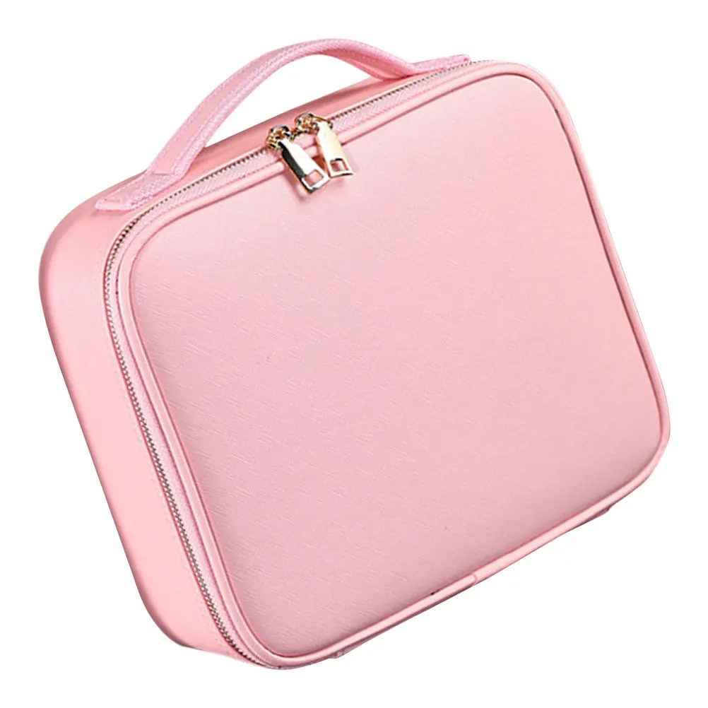 

Bag Pu Large Storage Case Travel Makeup Case Toiletry ganizer Removable Dividers Makeup Accessories