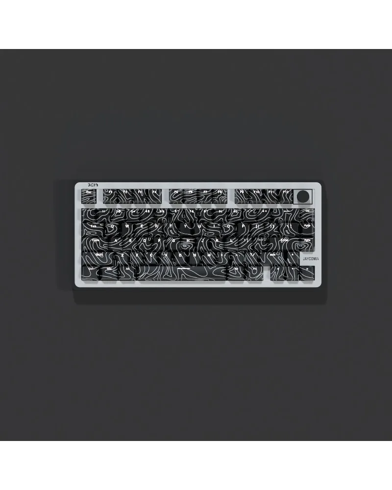Original contour terrain two-color injection molding hot sublimation positive engraving light transmission keycap PBT material f