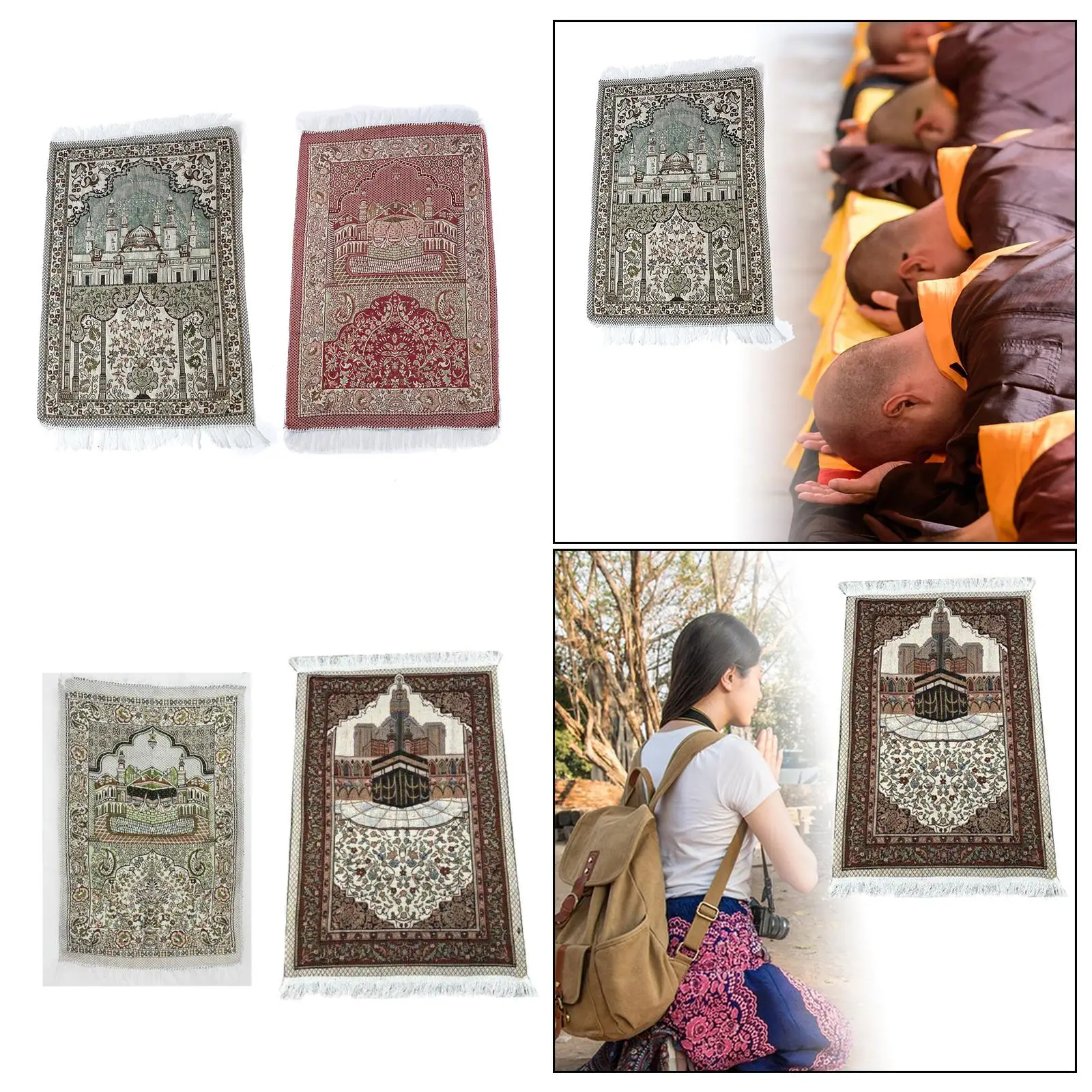 

Islamic Turkish Prayer Rugs Rectangle Islamic Prayer Mat for Kids Men Women
