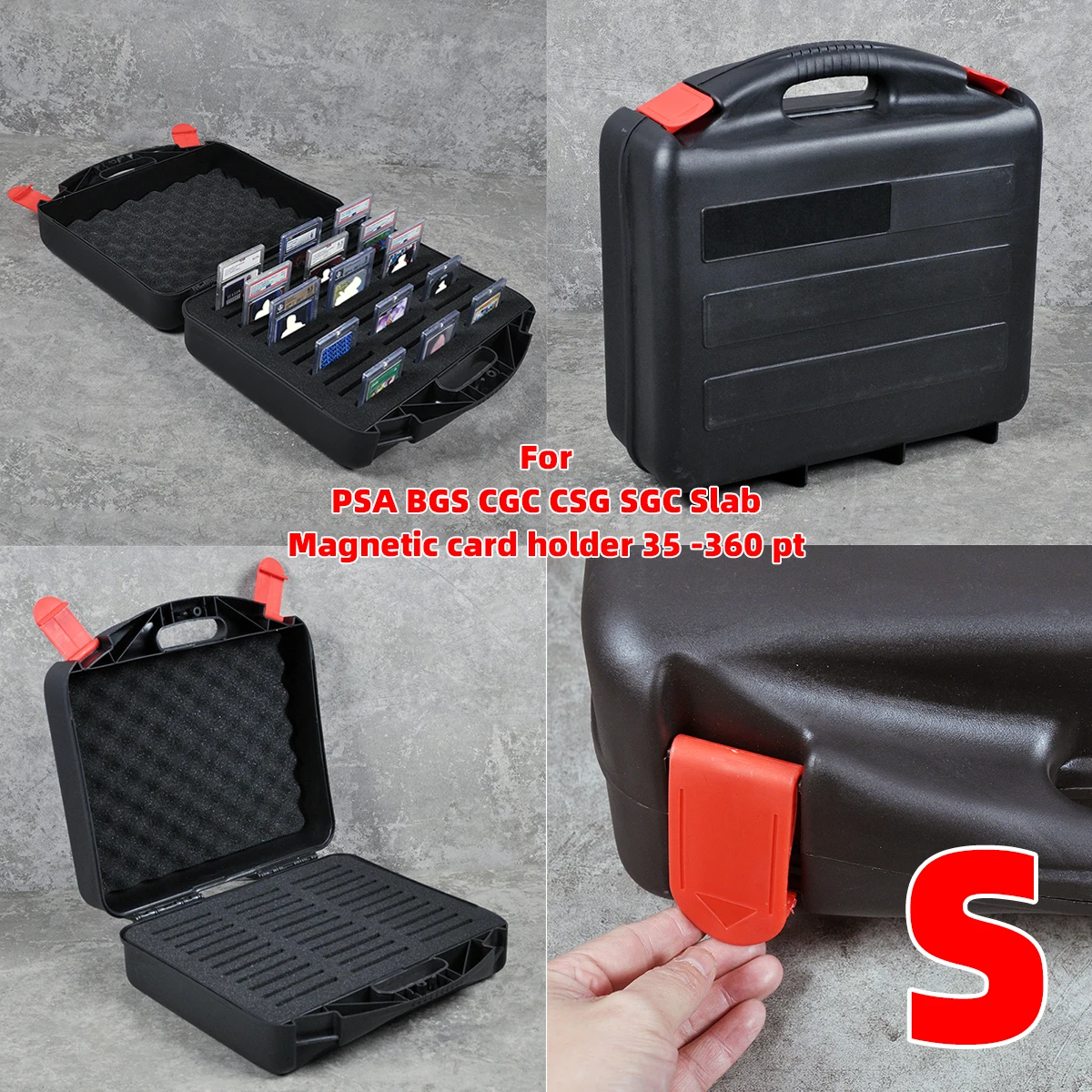 PSA BGS CSG CGC SGC Graded Slab Guard Storage Shockproof Carrying Case Box Magnetic Holder for TCG Trading Cards