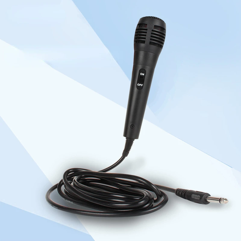 ZLHRF Micrófono dinámico para computadora Altavoz doméstico K Song Mic Micrófono de audio y video portátil para PC, juego