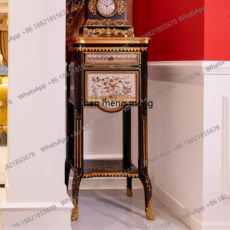Ceramic, carved hand-painted villa living room decoration corner table