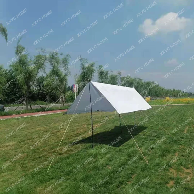 Canopy Tent Outdoor Thickened Silver Pastebrushing UV Protection Oxford Cloth Waterproof Beach Camping Fishing SunscreenSunshade