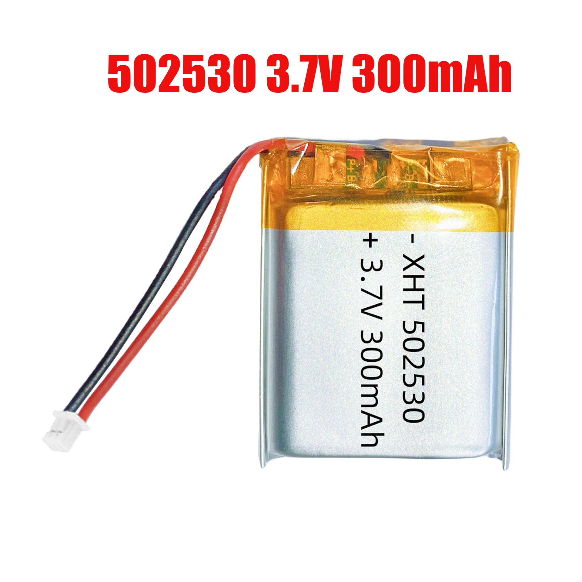 

1-4pcs 502530 Battery 300mAh 3.7V Lithium Polymer Battery for GPS Mp3 Smart Watch Flashlight Electric Toy Bluetooth Speaker