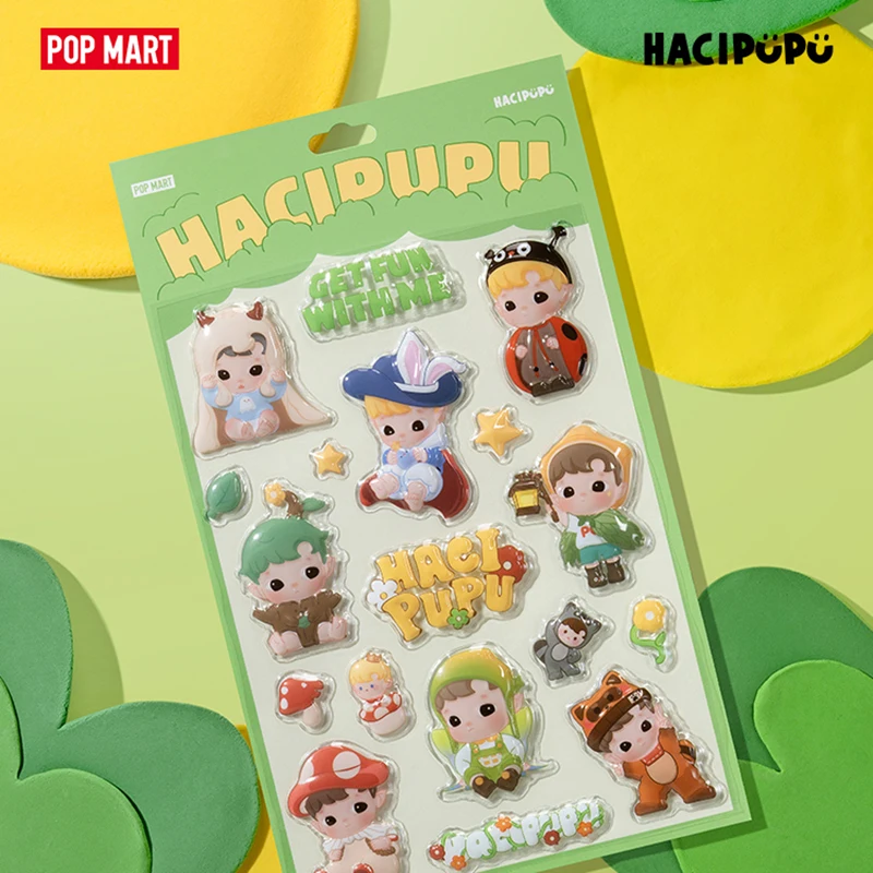 

POPMART HACIPUPU Forest Adventure Series Stickers Creative Stick Cute Trend Around