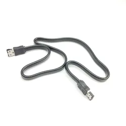 E-SATA eSATA e SATA Male to  M/M Extension Data Sync Cable Line for External Portable Hard Drive HDD 50cm