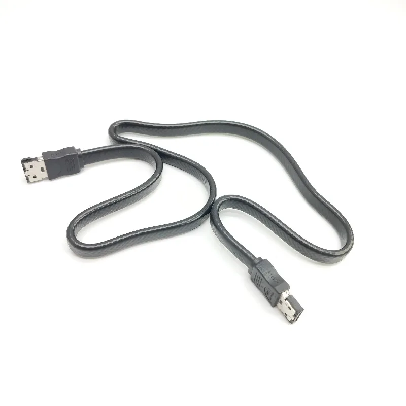 E-SATA ESATA E SATA Male To M/M Extension Data Sync Cable Line for External Portable Hard Drive HDD 50cm