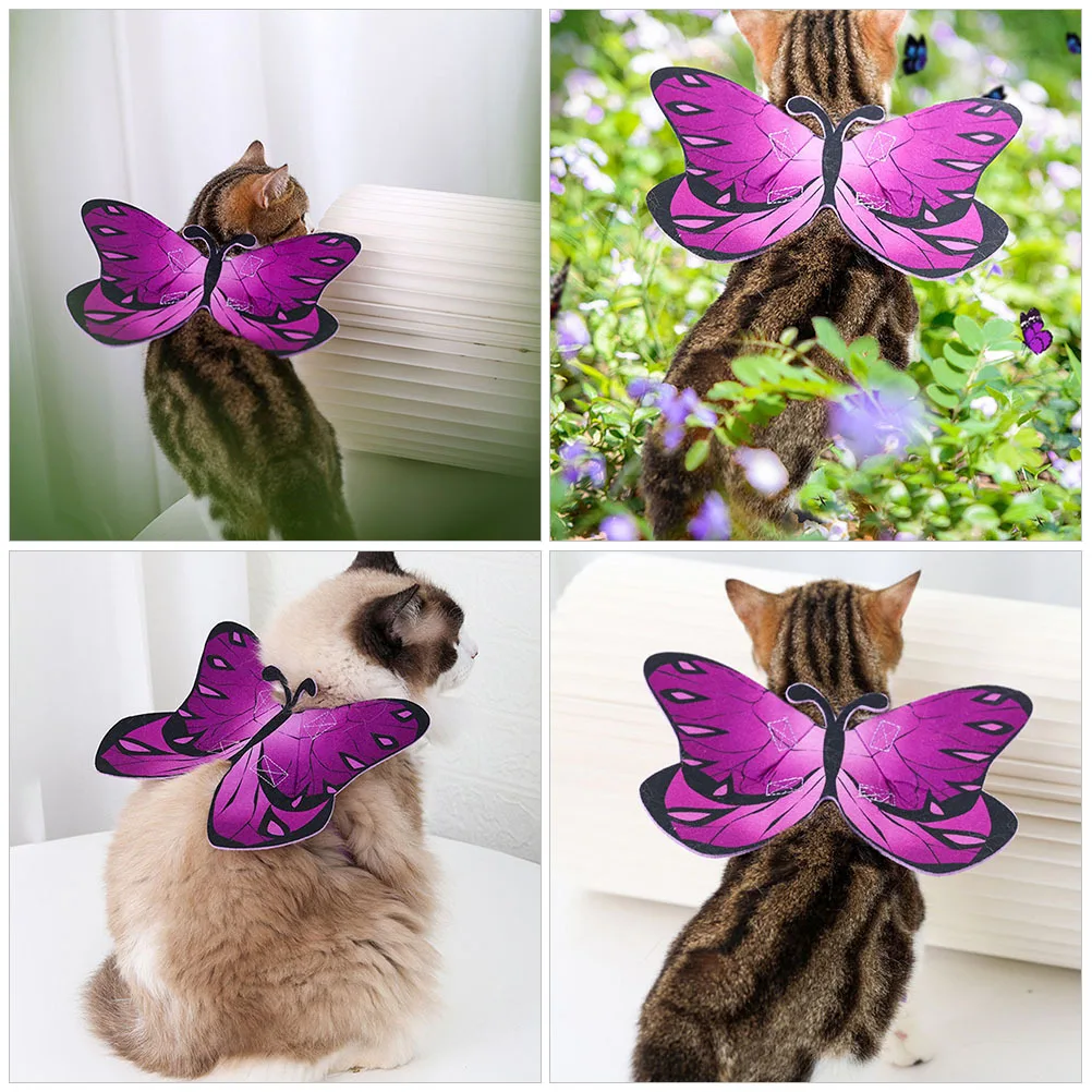 

Cat Apparel Butterfly Wing Costume For Halloween Party Pet Cosplay Accessory Kitten Dress Up Decorative Pet Costume
