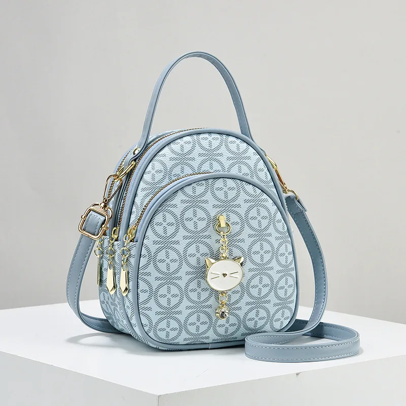 

Mini Square Bags 2025 New Printed Shoulder Bag Classic Retro Crossbody Bag Multi Functional Backpack Classic Handbag Tote Bag