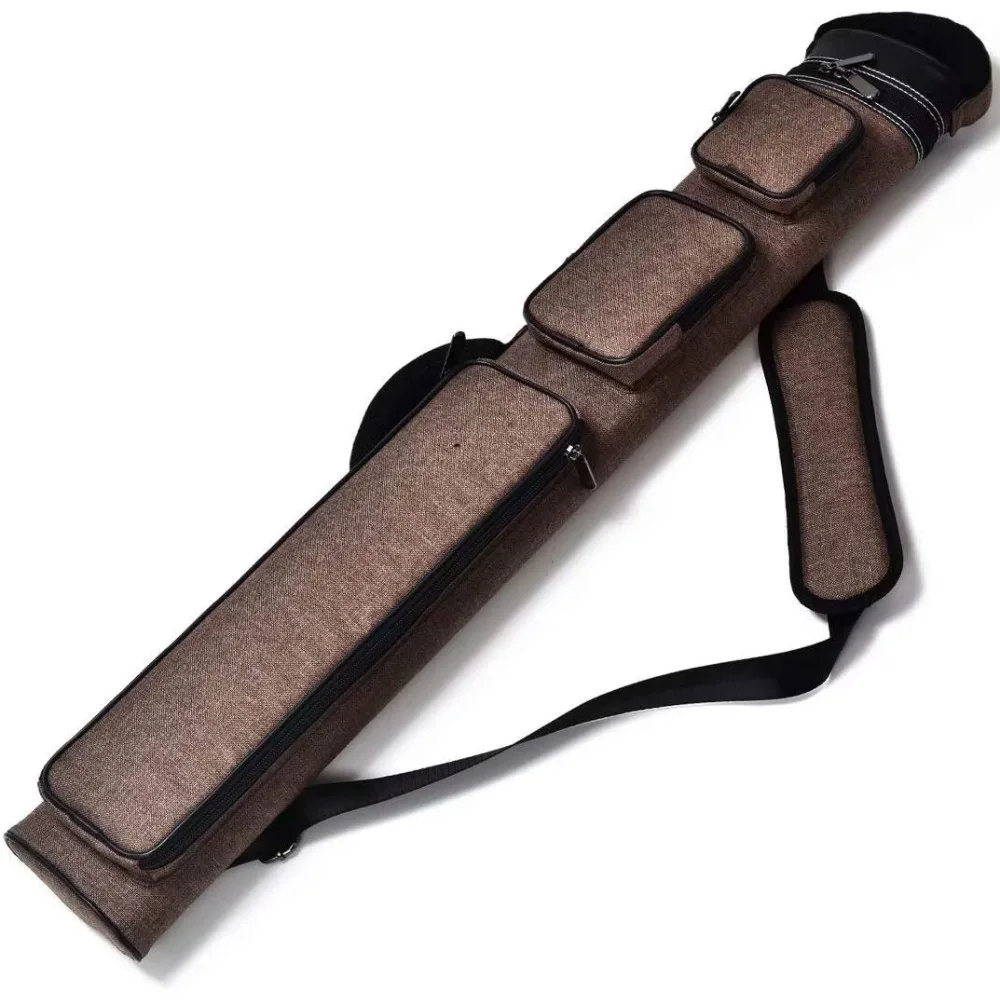 2x4 harter Pool-Queue, ovaler Billardstäbchen-Tragetasche, mehrere Farben erhältlich