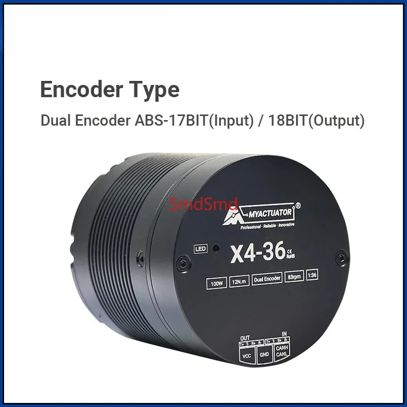 X4-36 V4 High Precision Robot Joint with EtherCAT  24V DC Brushless Motor Large Torque 36N Small Volume