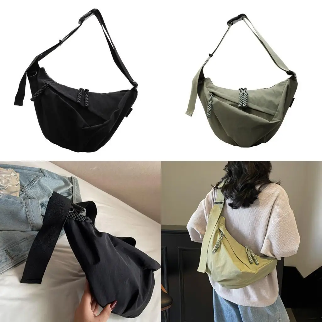 

D46D Korean Styles Dumplings Bag for Women Crossbody Bag Commuting Bag Shoulder Bag