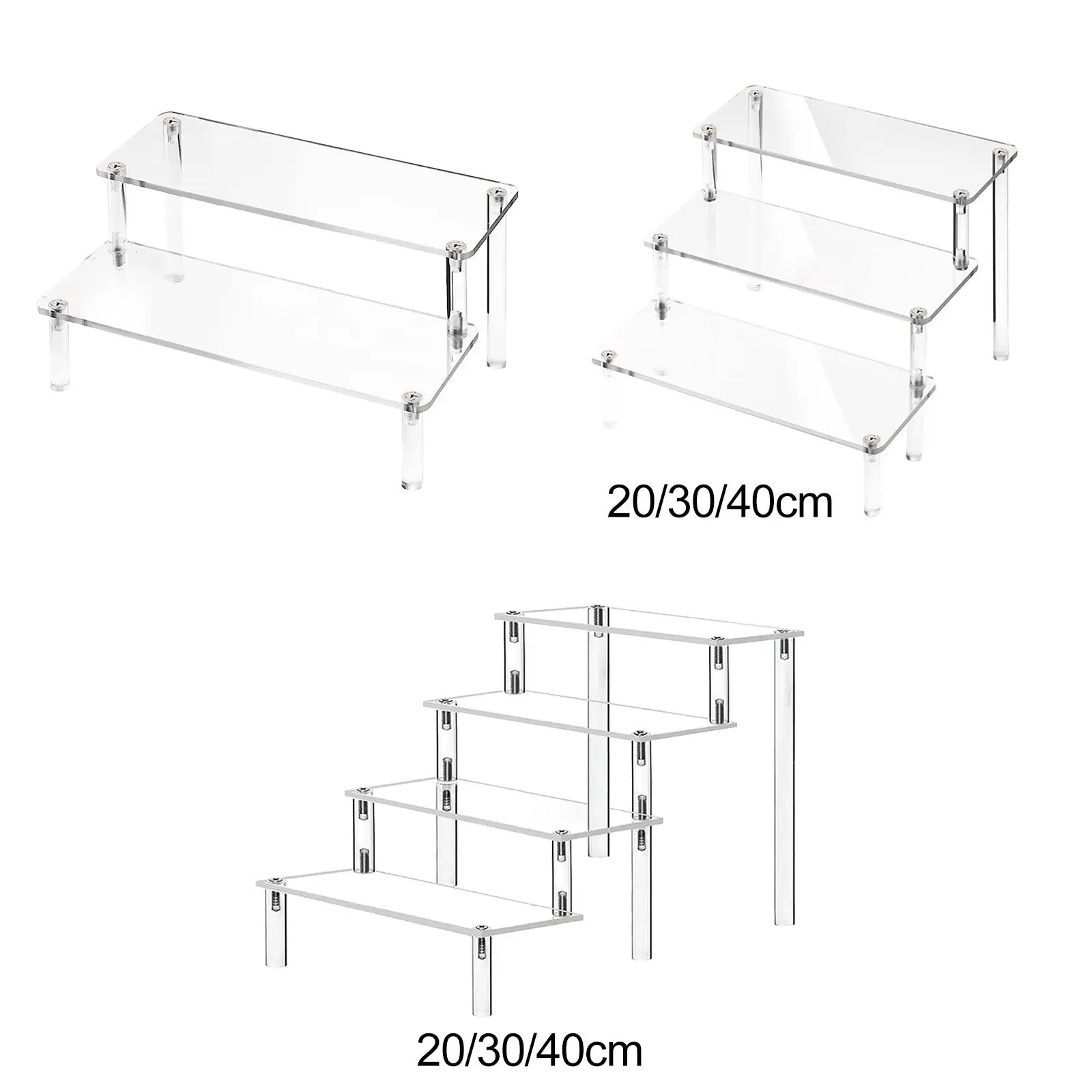 Acrylic Display Stand Acrylic Display Riser for Figurines Figures Jewelry