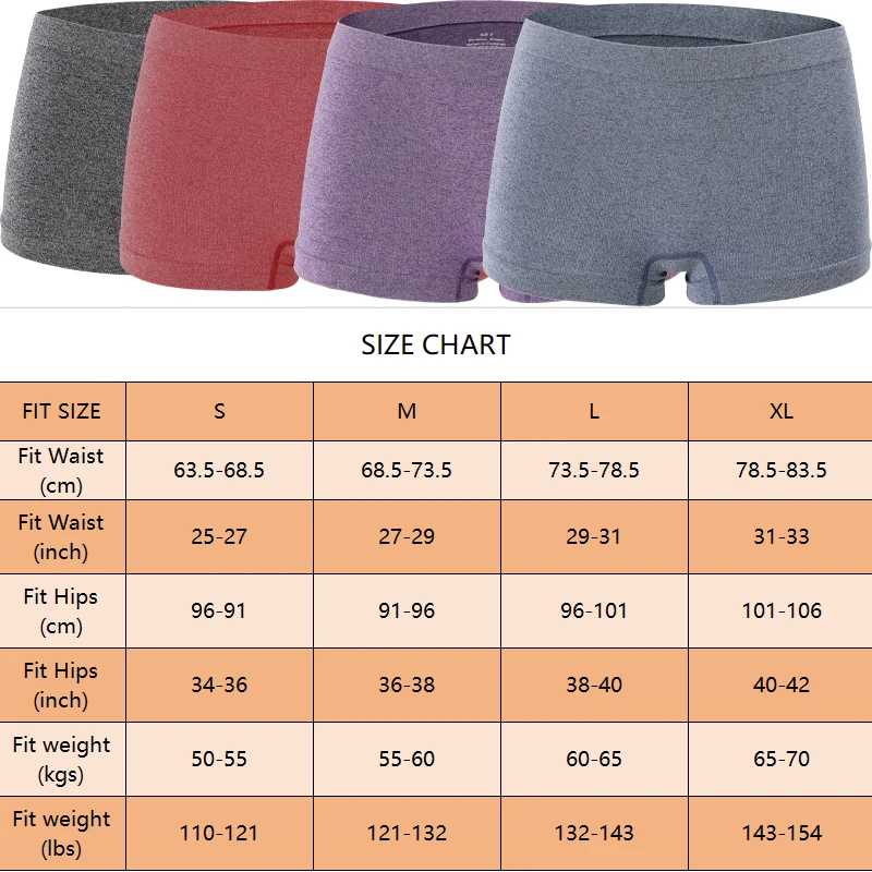 FINETOO Women Seamless Underwear Panties Sports Boyshort Female Solid Color Breathable Low Waist Safety Shorts Panty Intimates