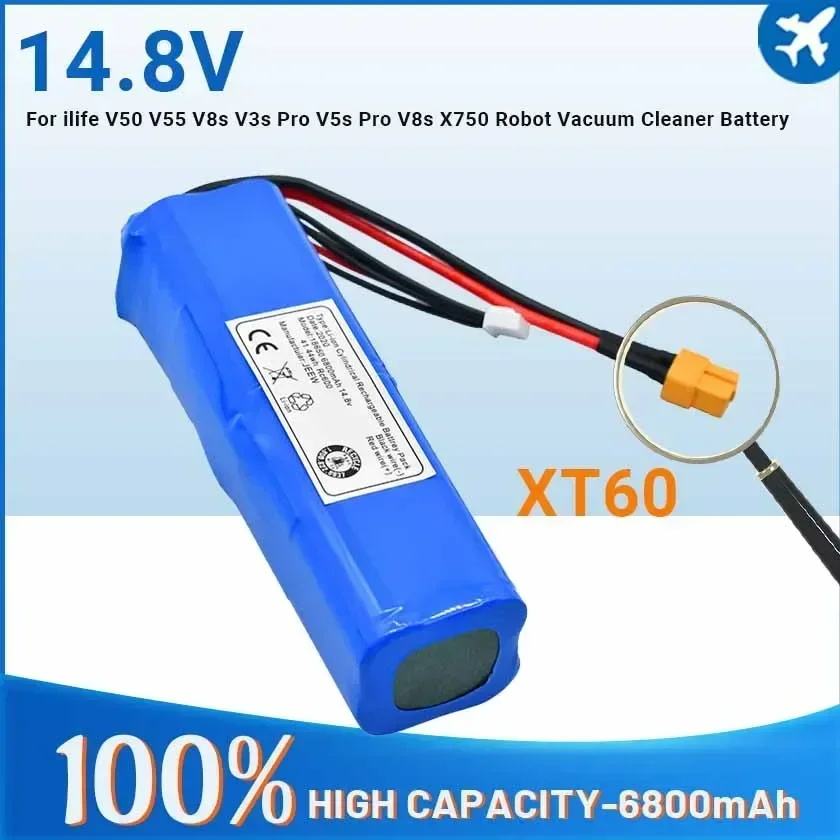 

Аккумулятор De Bonne Qualité Pour Aspirateur Robot Ilife V50 V55 V8s V3s Pro V5s Pro V8s X750 14,4 В 6800 мАч