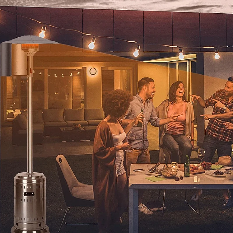 Patio Heater Reflector Shield, Heat Focusing Reflector For Round Natural Gas And Propane Patio Heaters Outdoor Easy Install