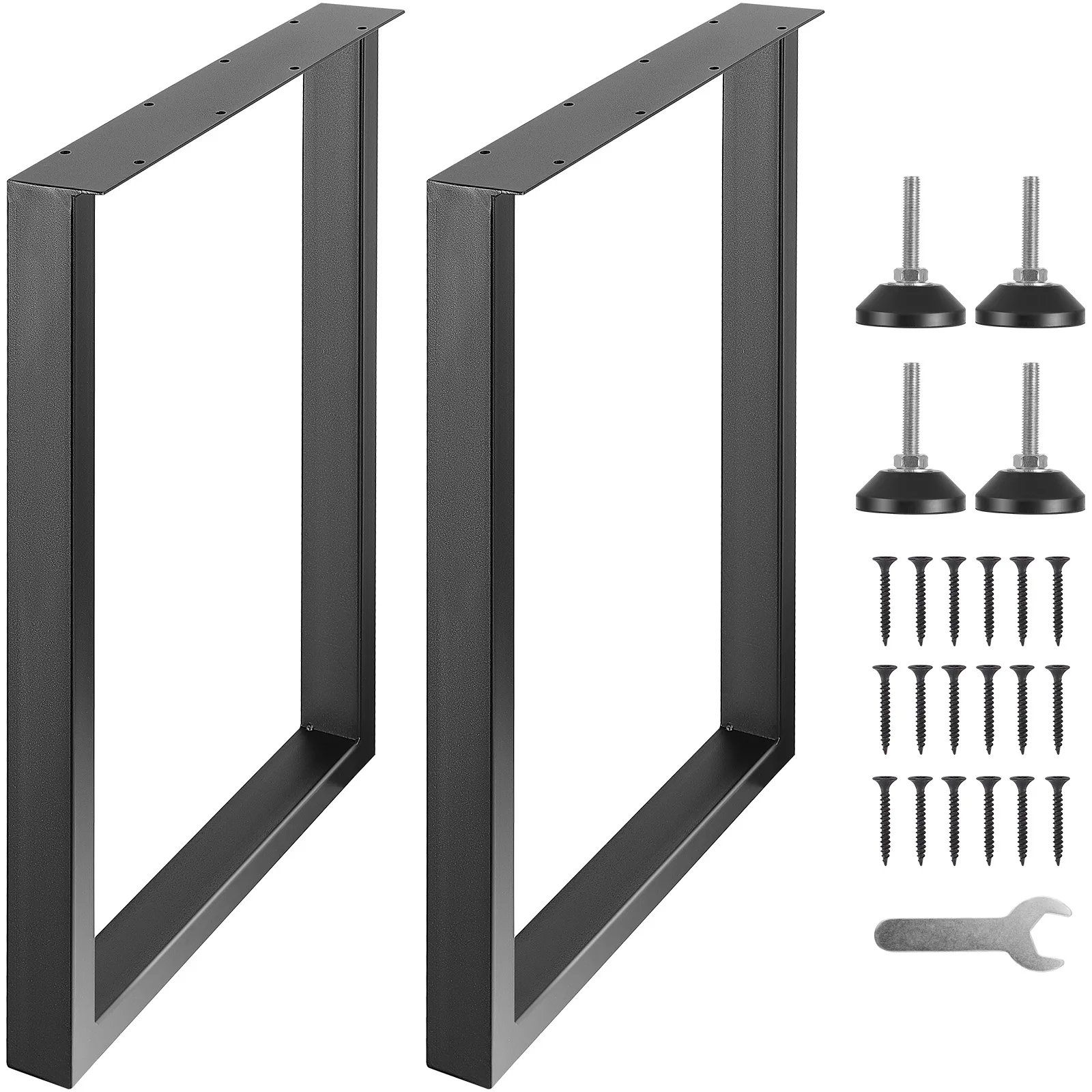 VEVOR 2 шт. 28 дюймов ножки стола регулируемые мебельные ножки квадратные армированные стальные ножки офисного стола максимальная нагрузка 1000 фунтов для дома DIY