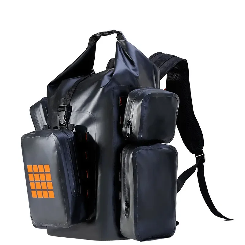 Waterproof PVC Mesh Riding Backpack with Clip for Motorcycle Sports Outdoor Multi-functional Light Duty Travel Bag Gear