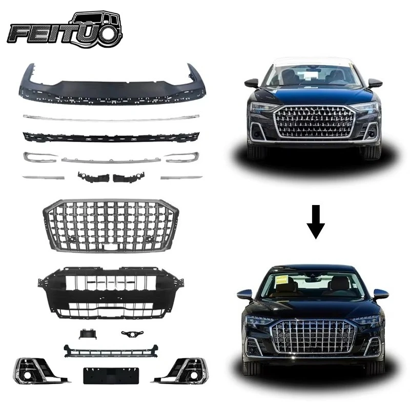

Высококачественный обвес FeiTuo: решетка радиатора и передний бампер для Audi A8 D5PA (обновление до A8-Horch, 2023+)