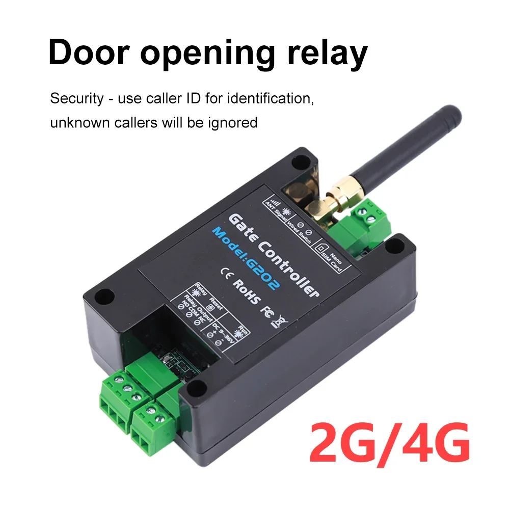 1/2pcs GSM Door Gate Opener Remote Relay Switch Remote Control Wireless Door Opener By Free Call 850/900/1800/1900MHz 2G/4G