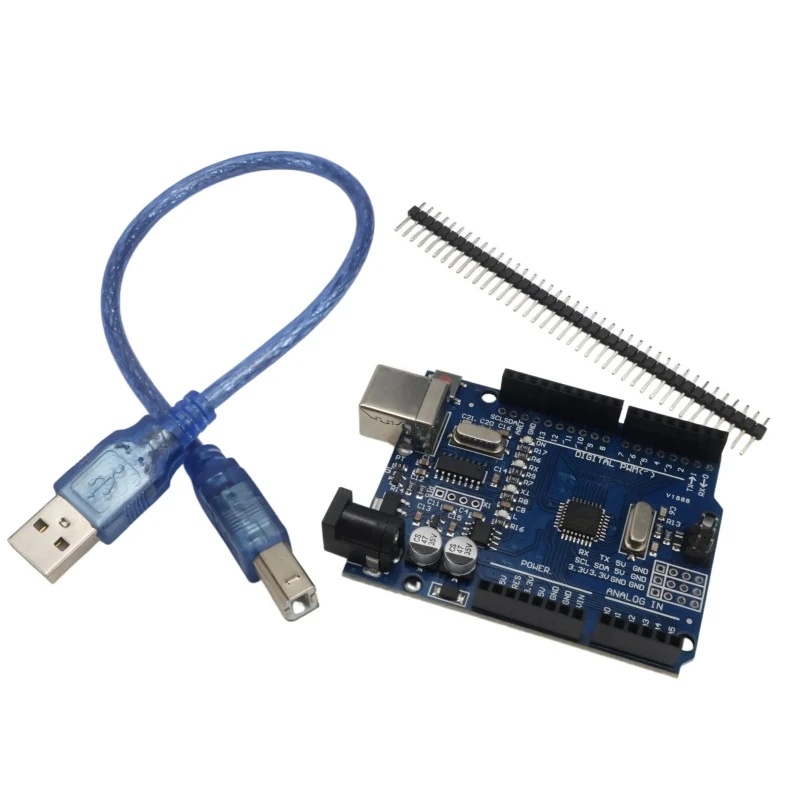 UNO R3 Development Board ATmega328P CH340G Compatible with Arduino IDE with Cable MEGA328P CH340G Proto Shield R3 R4