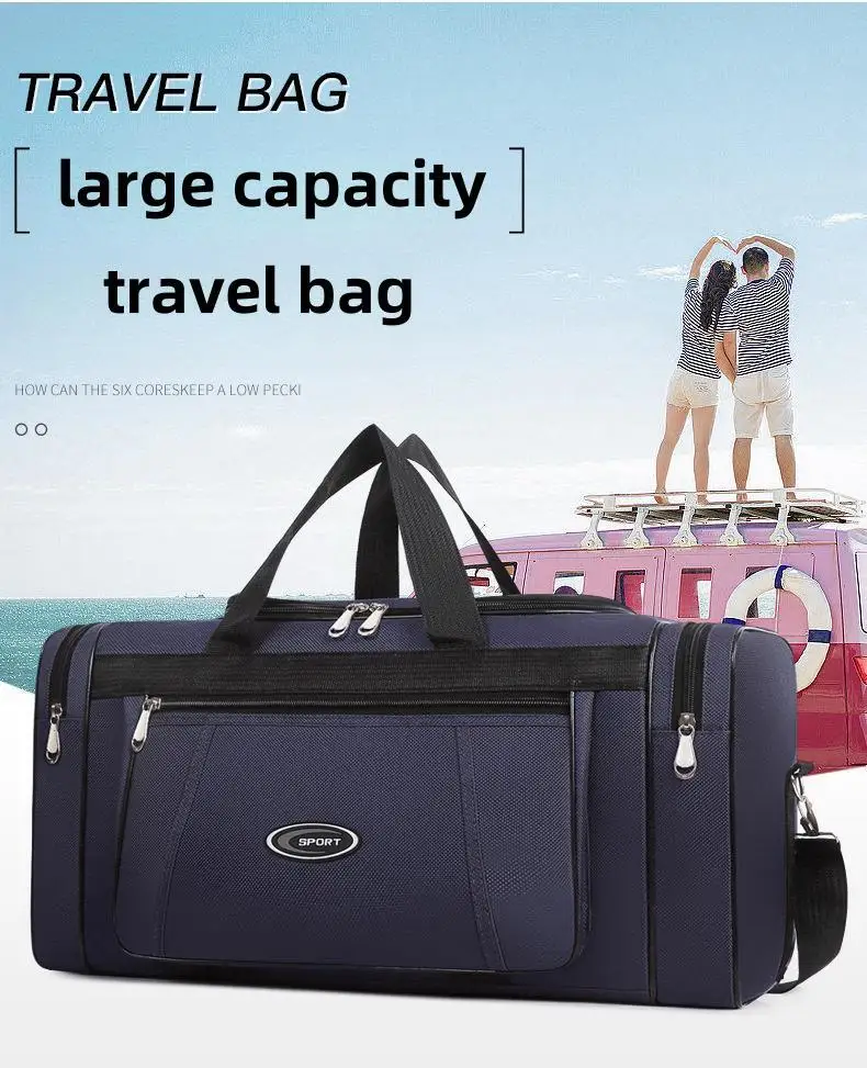 Portable Business Travel Bag 2024 New Fashionable and Minimalist Fitness Bag Large Capacity Short Distance Luggage Yoga Bag