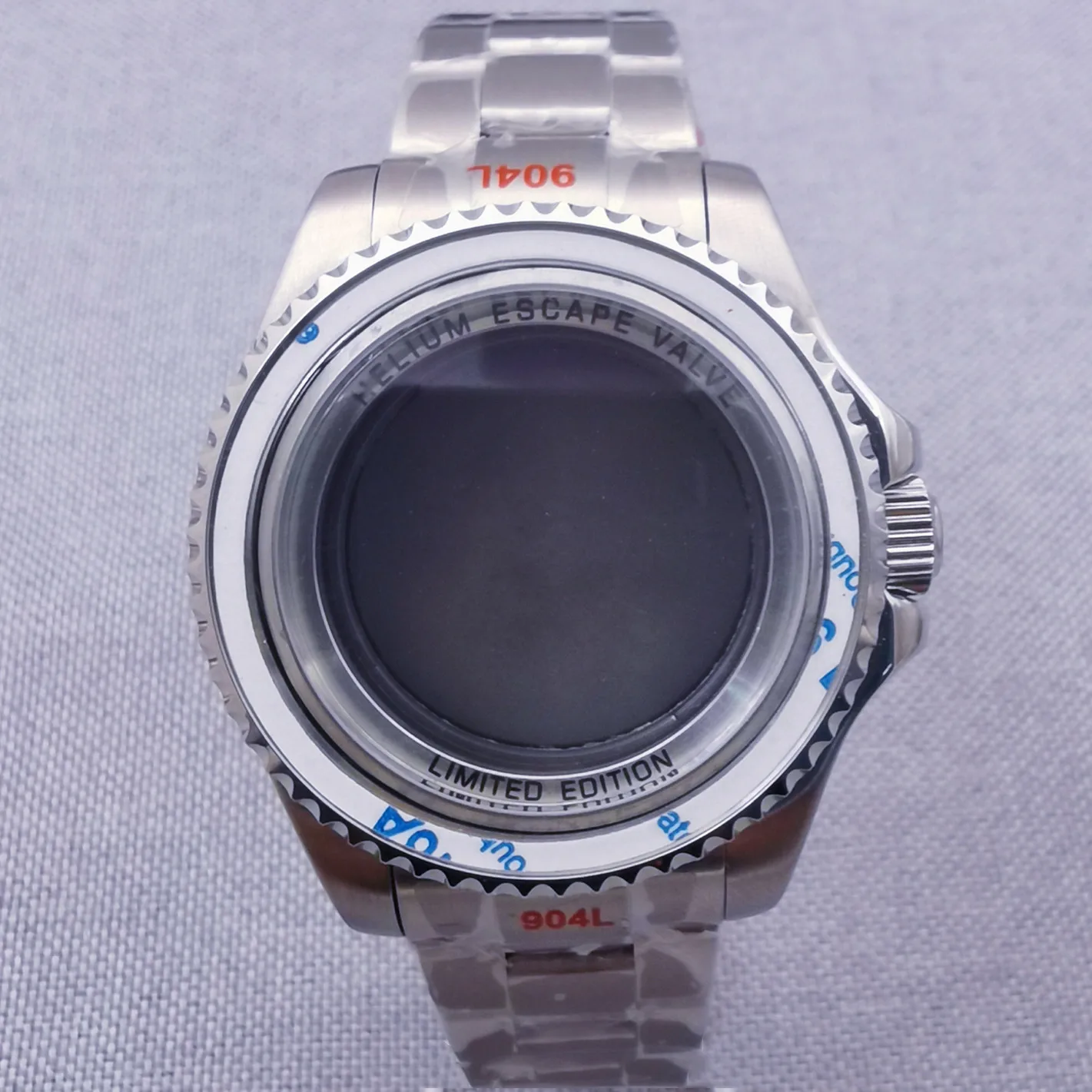 43mm Sea Arched Double Glass Ghost King Watch Case Fits Japanese Nh35 Nh36 Automatic Movement Dweller Q