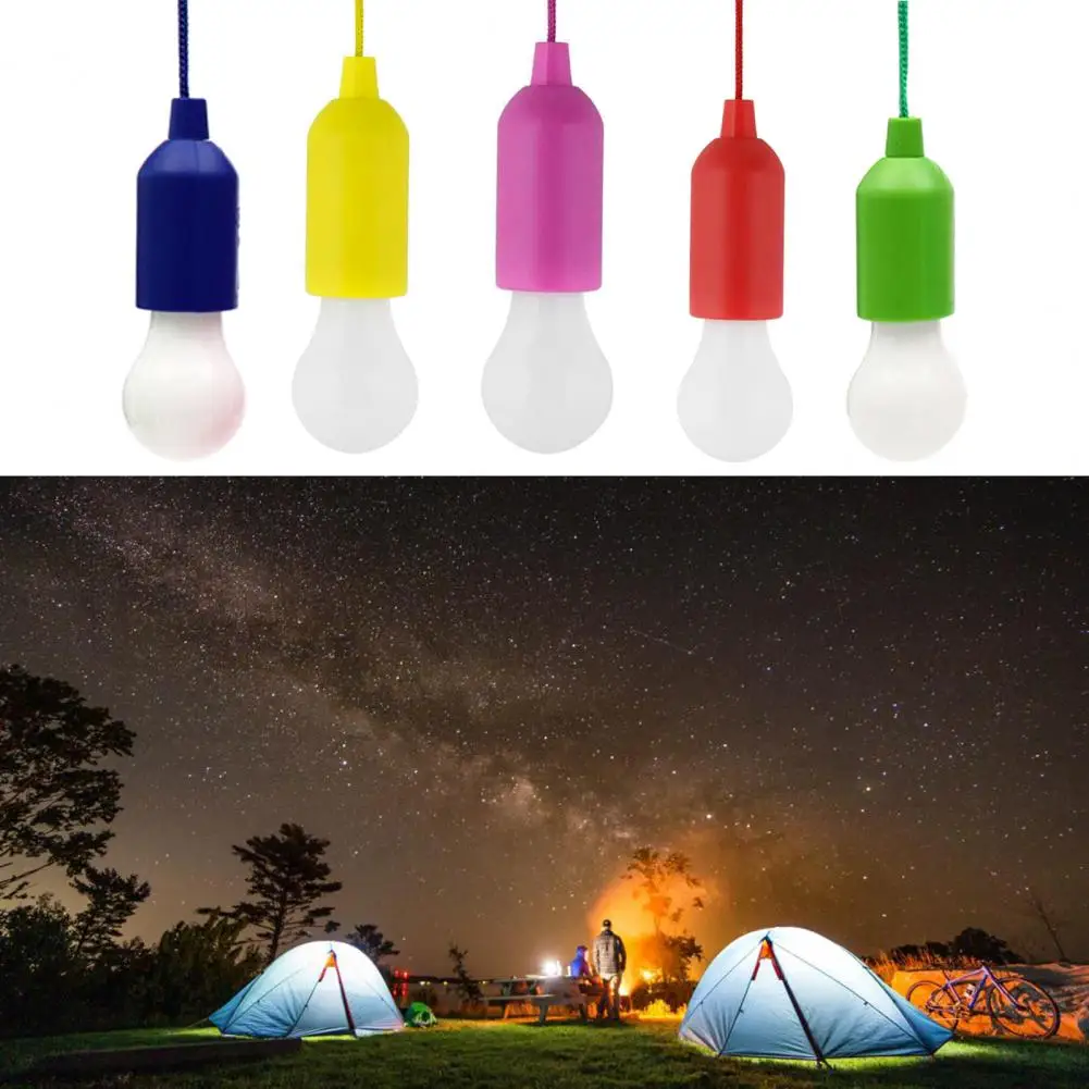 Useful Wall Patio Party Decorative LED Bulb Daily Using Tent LED Bulb Light Bulbs with Pull Rope for Camping