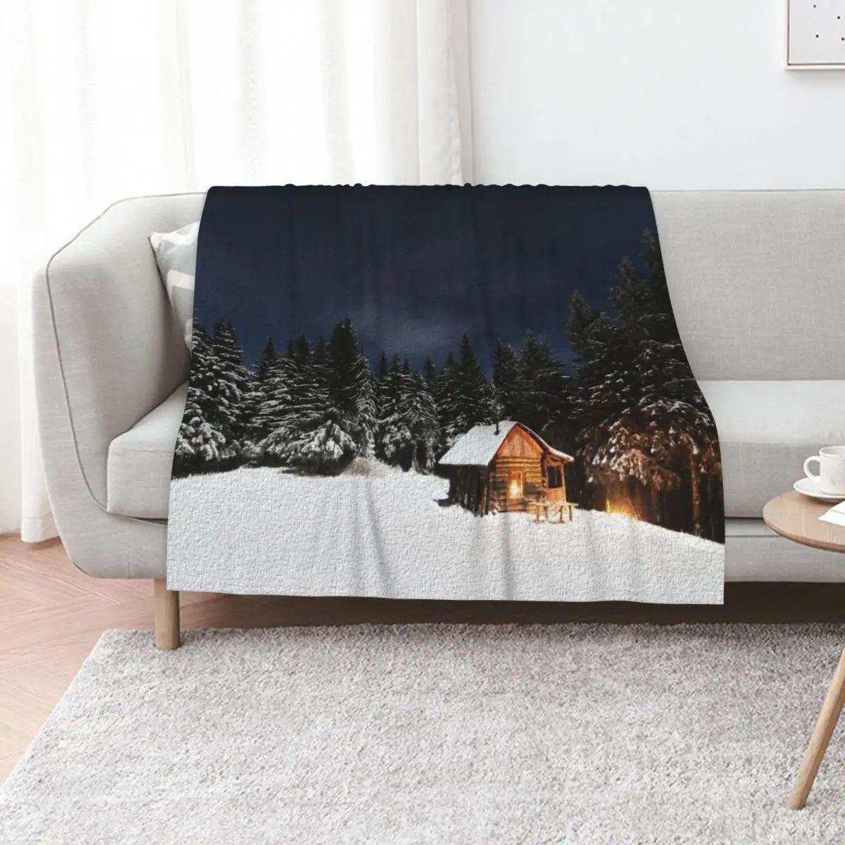 

Winter In The Woods Throw Blanket funny gift Luxury Brand Shaggy For Decorative Sofa Blankets