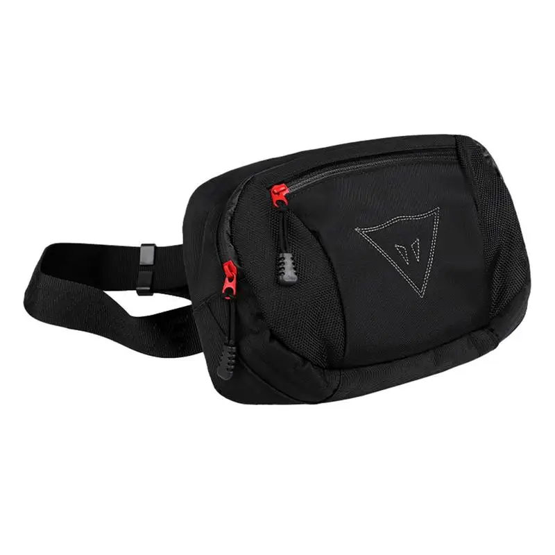 

Waterproof Waist Bag Zippered Waterproof Outdoor Fanny Pack Black Waist Bag For Night Cycling Climbing Breathable Waist Pouch