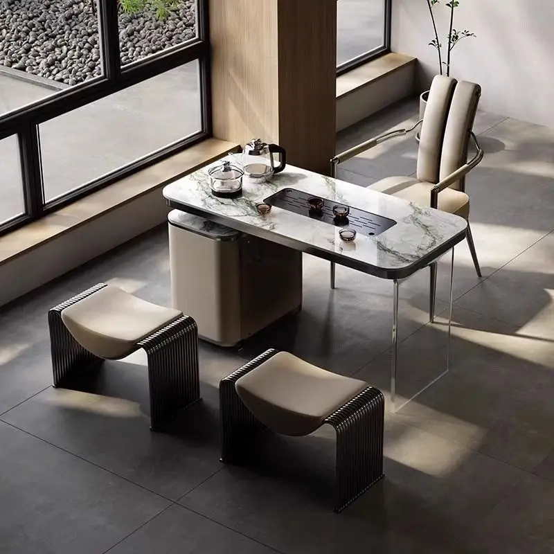Makeup low stools tea stools Italian ultra-fiber leather light luxury stools household dressing stools