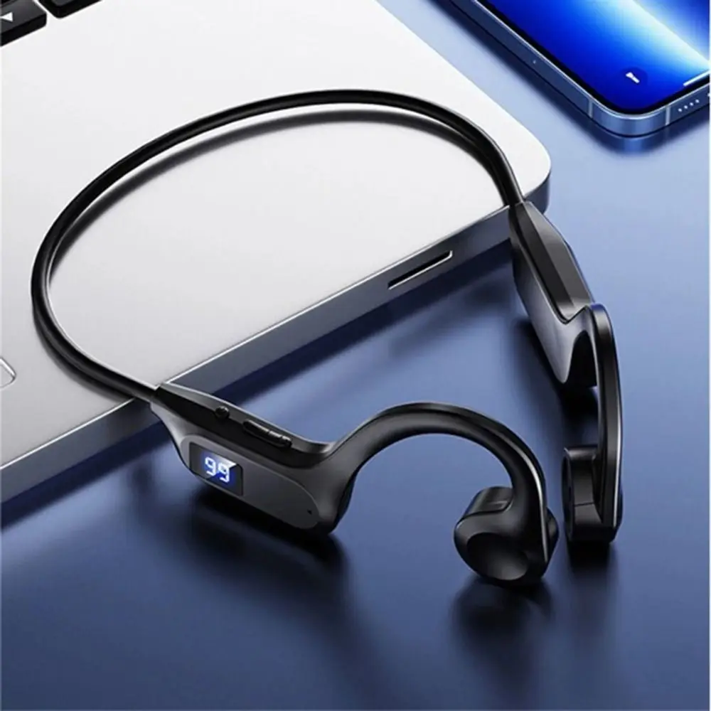 

Wireless Bone Conduction Headphone Hands-free Earbuds X7 Bluetooth Sports Earphone with Mic HIFI Bass Ear-hook Headset