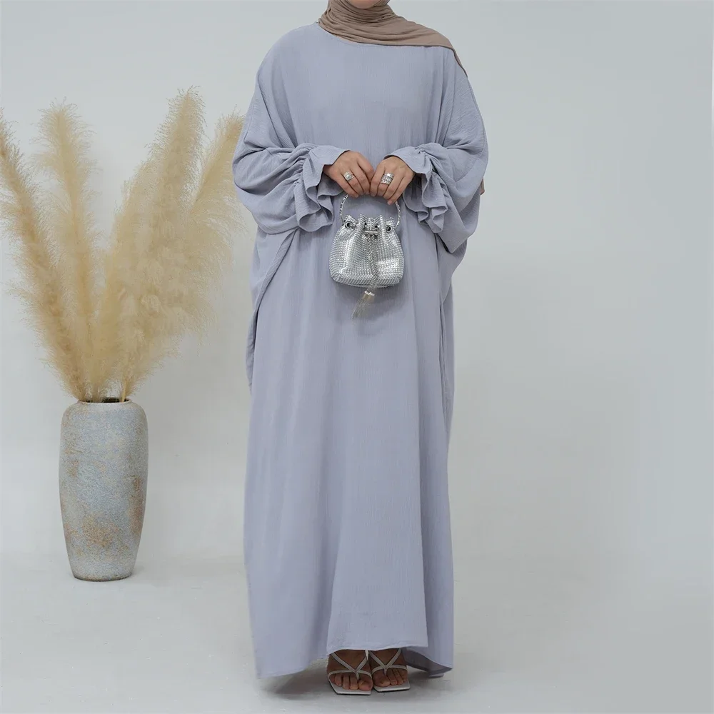 Abito lungo da donna musulmana modesta Eid Ramadan Djellaba Indumento di preghiera islamico Abito arabo Abaya Caftano Burqa Dubai Turchia Jalabiya