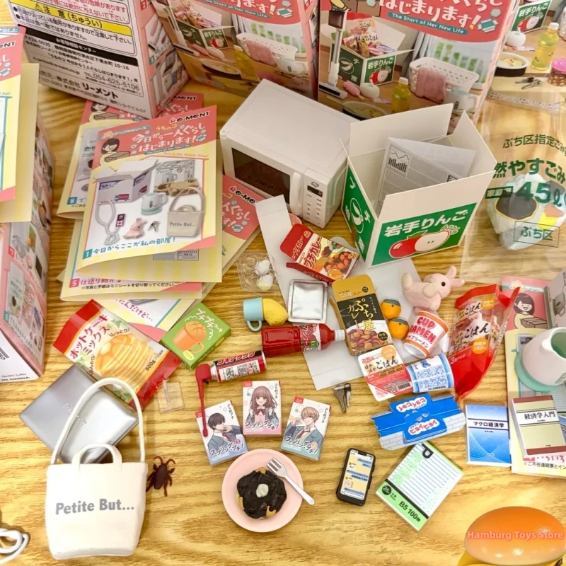 

Re-Ment Japanese Miniature Room Micro Scale Still Living Out Of Boxes Collectible Home Decor For Adult Collectors