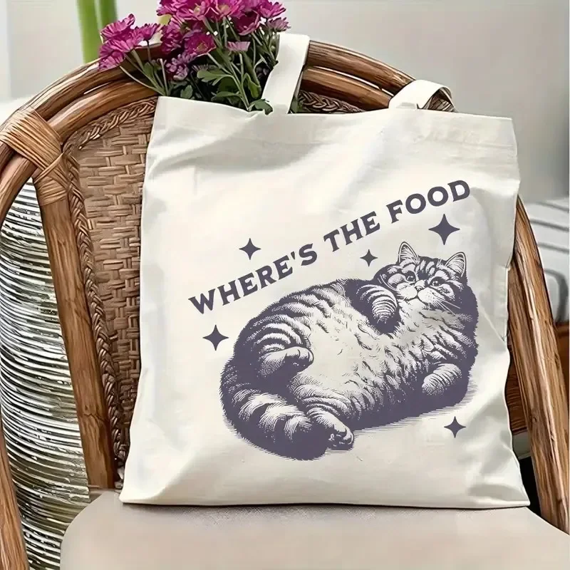 روح الدعابة "لا يوجد رسائل بريدية جيدة" قماش حمل حقيبة القط حقيبة مكتبة حقيبة كتب Booktrovert حمل حقيبة كتاب عاشق حمل حقيبة قماش حقيبة يد