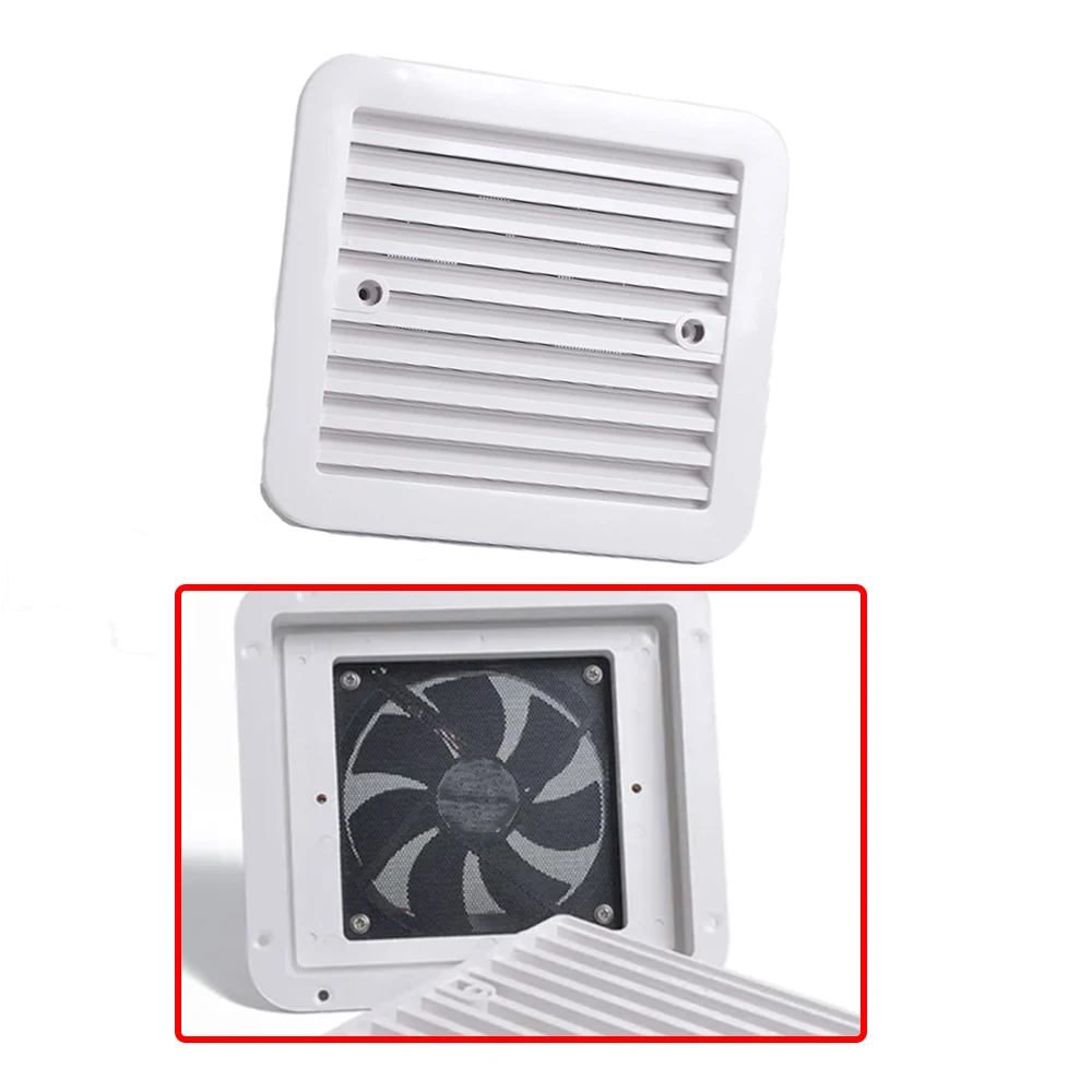 12V Fridge Vent with Fan for RV Trailer Caravan Side Air strong wind exhaust Automobile Accessories Car Styling Camper