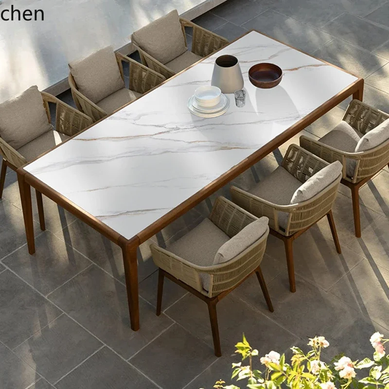 YFY  outdoor rattan table and chair villa courtyard leisure rattan chair simple garden chair