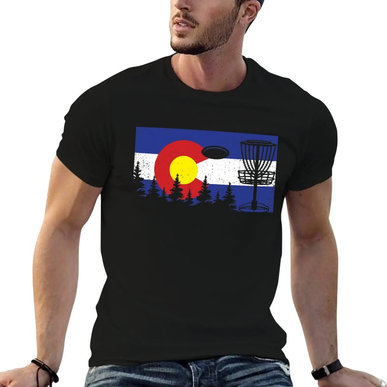 

Colorado Flag Disc Golf T Shirt Colorado Flag Tshirt Colorado Flag Disc Golf Shirt Gift T-Shirt Blouse tshirts for men