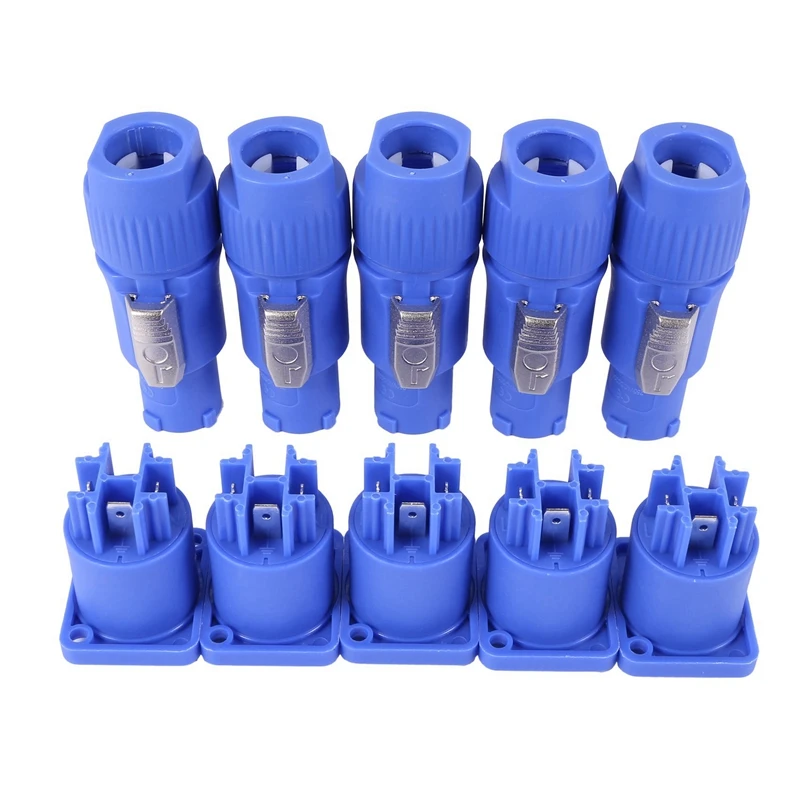 200 set power con typ a nac3fca + NAC3MPA-1 chassis stecker panel adapter