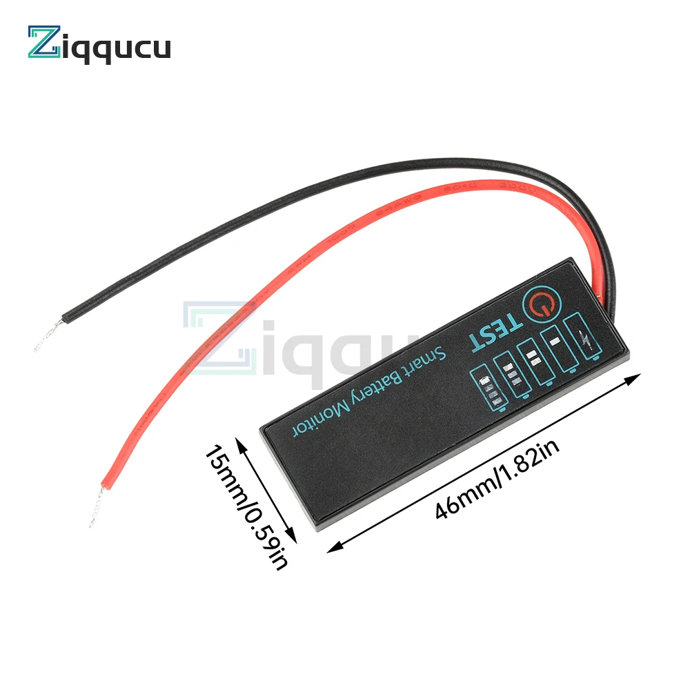 LED Battery Level Indicator 3-14S DC 7-55V for Lipo Lithium Batteries 12V 24V 36V 48V Capacity Board Charge Indicator Panel