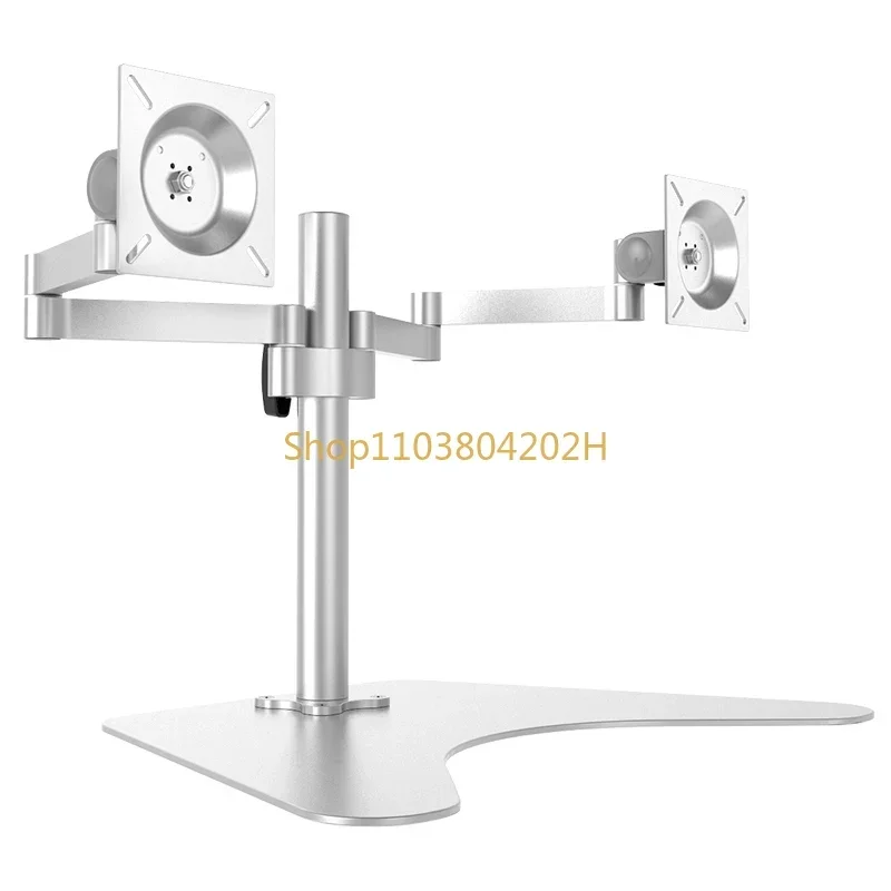 

Desktop Computer Monitor Dual Screen Bracket 32 Inch Universal Cylindrical Checkout Page Rotating Lifting Double Screen Hanger