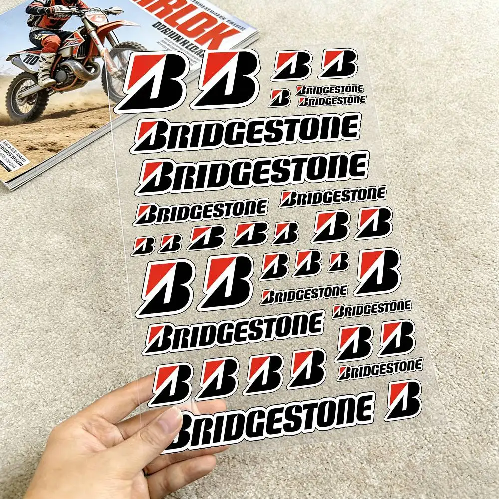 

Модные лазерные светоотражающие наклейки для мотоциклов Bridgestone, водонепроницаемые виниловые наклейки для мотоциклетных шлемов, топливных баков, велосипедов